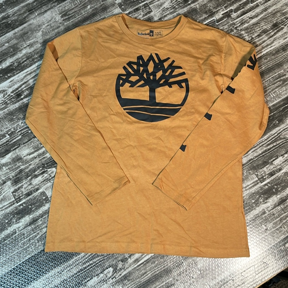 Timberland Boys Long Sleeve Logo T-Shirt EUC